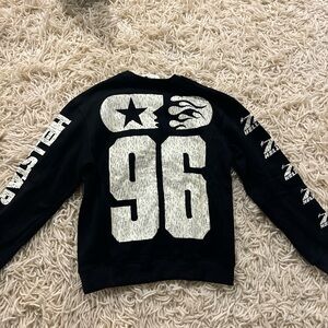 Black Graphic Men's Sweater